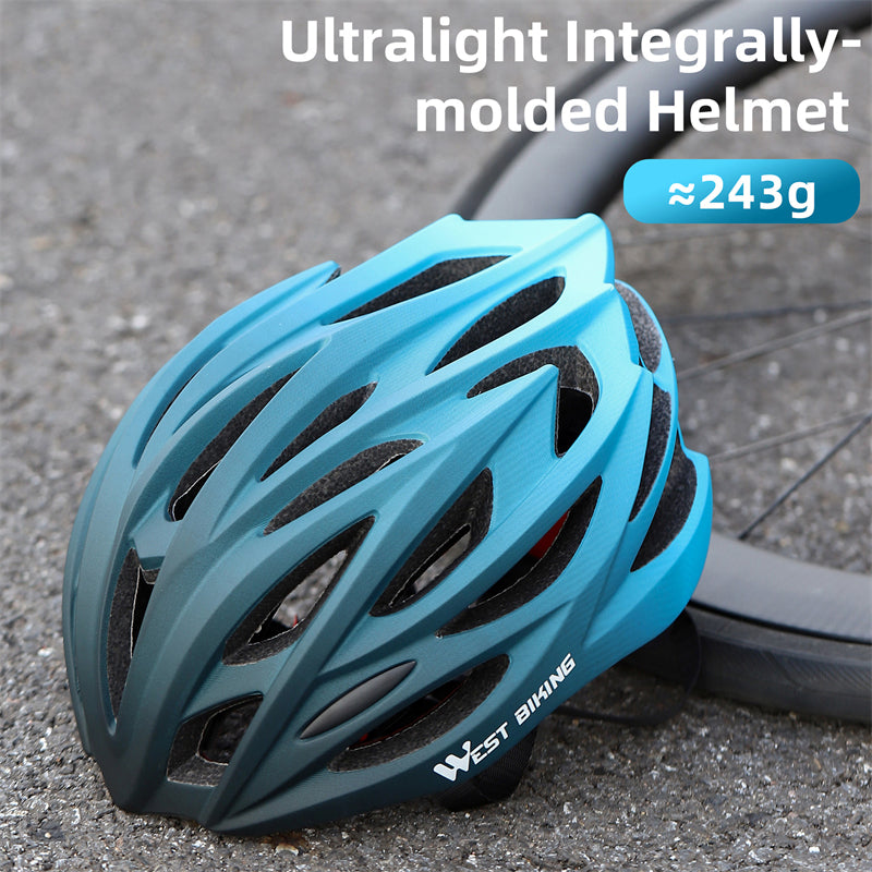 WEST BIKING YP0708116 Gradient Cycling Helmet Head Protection PC+EPS Breathable Bike Helmet WEST BIKING YP0708116 Gradient Cycling Helmet Head Protection PC+EPS Breathable Bike Helmet